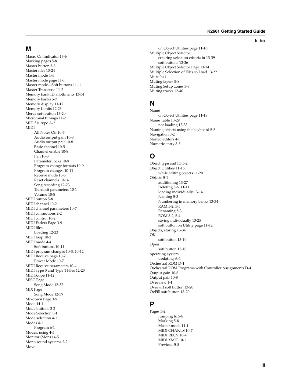 ALESIS K2661 User Manual | Page 283 / 286