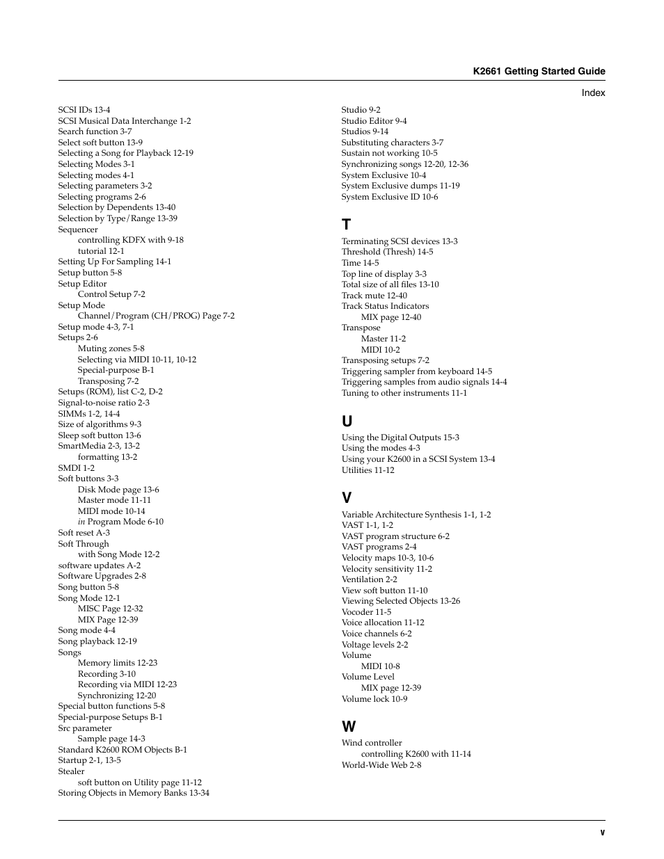 ALESIS K2661 User Manual | Page 285 / 286