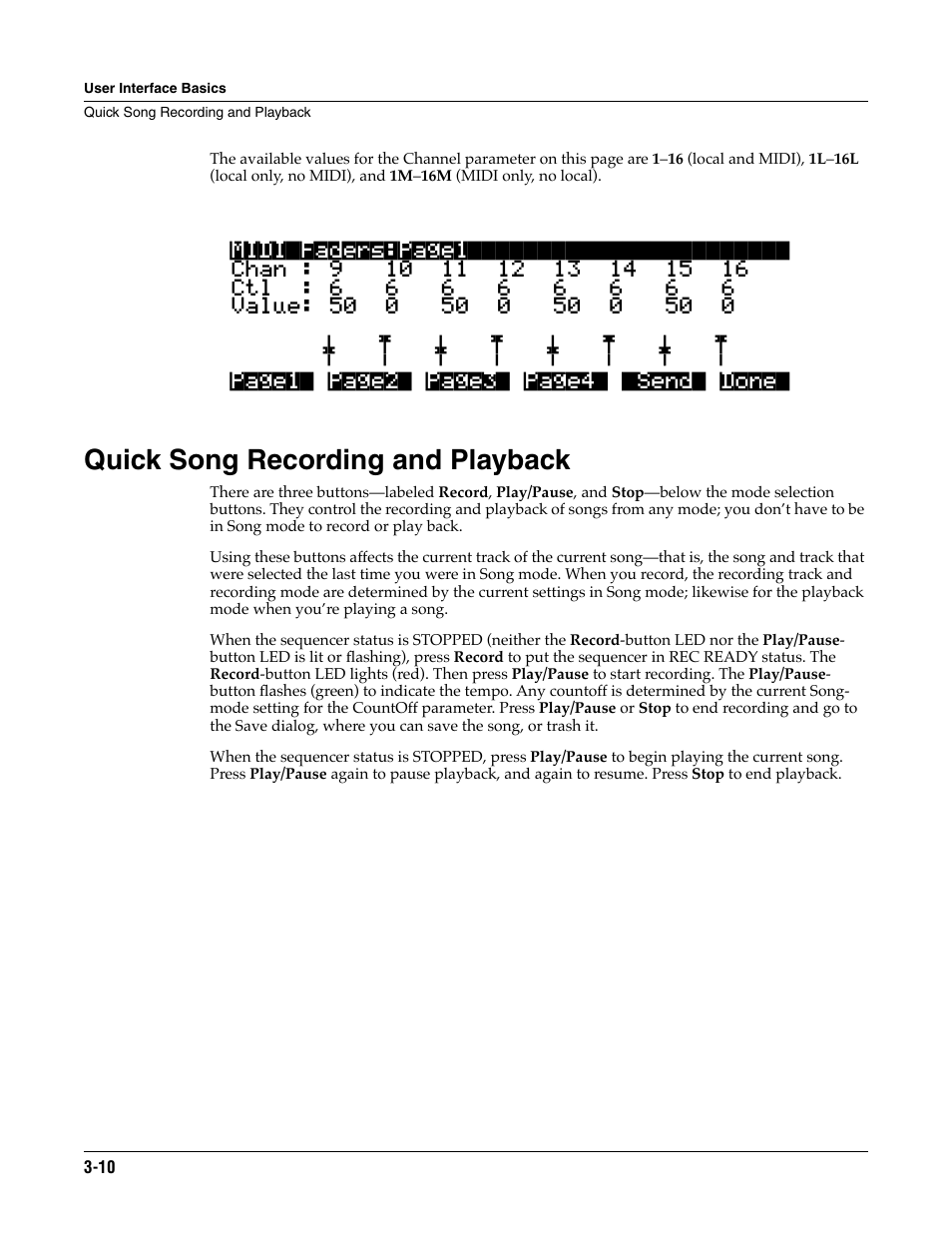 Quick song recording and playback, Quick song recording and playback -10 | ALESIS K2661 User Manual | Page 30 / 286