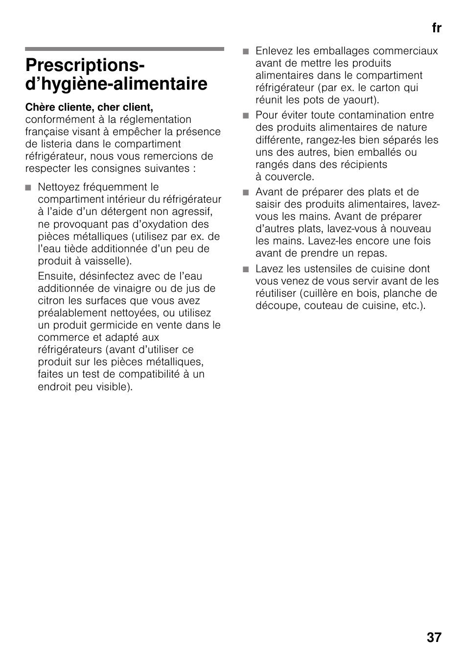 Siemens KS36WPI30 User Manual | Page 37 / 94