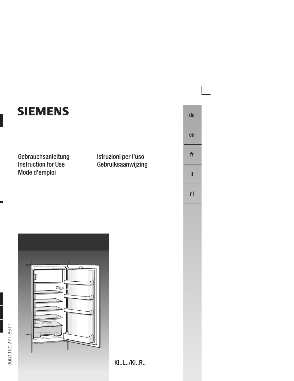 Siemens KI24RV21FF User Manual | 74 pages