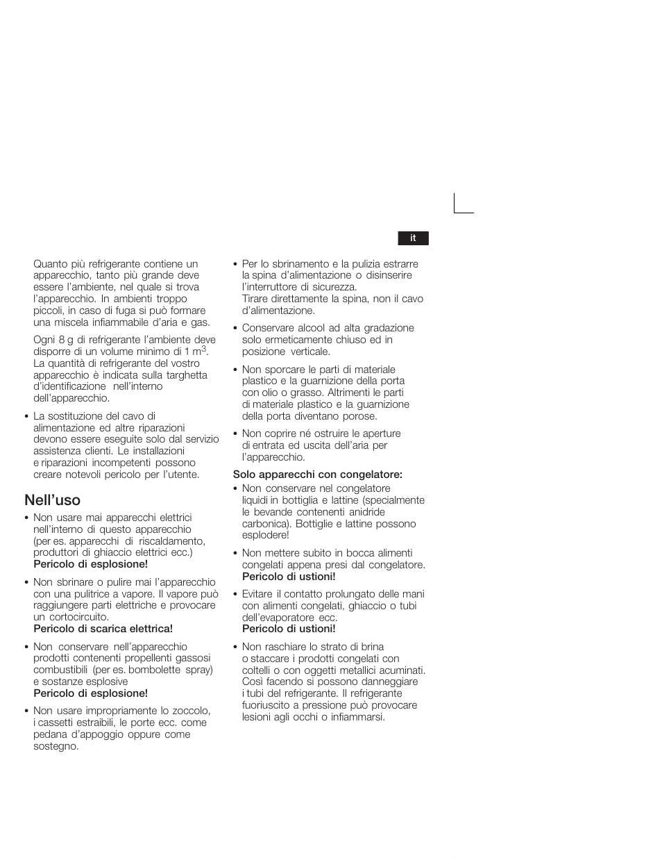 Nell'uso | Siemens KI24RV21FF User Manual | Page 45 / 74