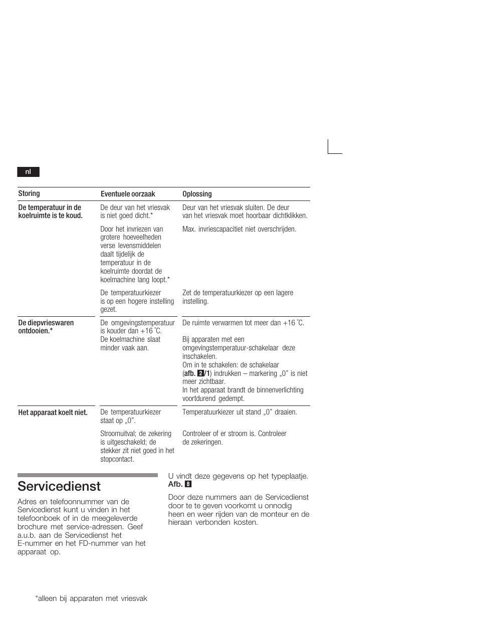 Servicedienst | Siemens KI24RV21FF User Manual | Page 70 / 74