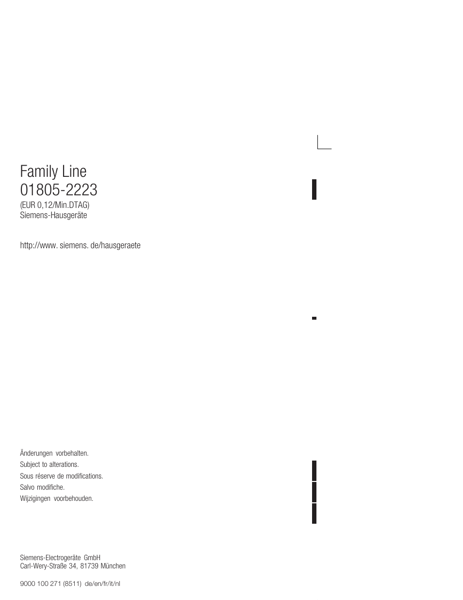 Siemens KI24RV21FF User Manual | Page 74 / 74