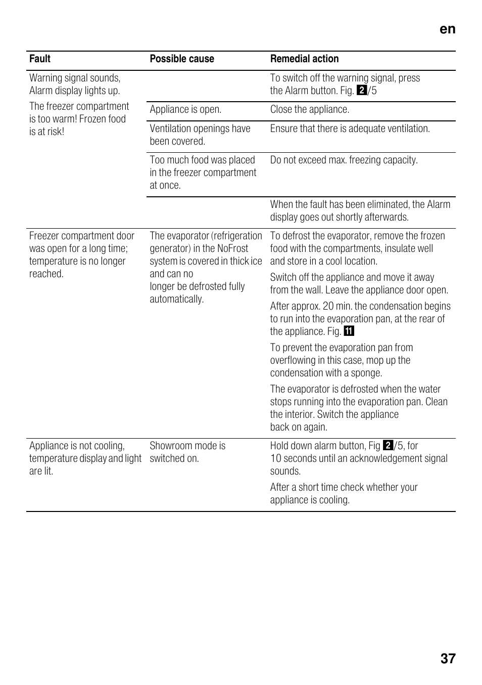 En 37 | Siemens GS58NAW40 User Manual | Page 37 / 98