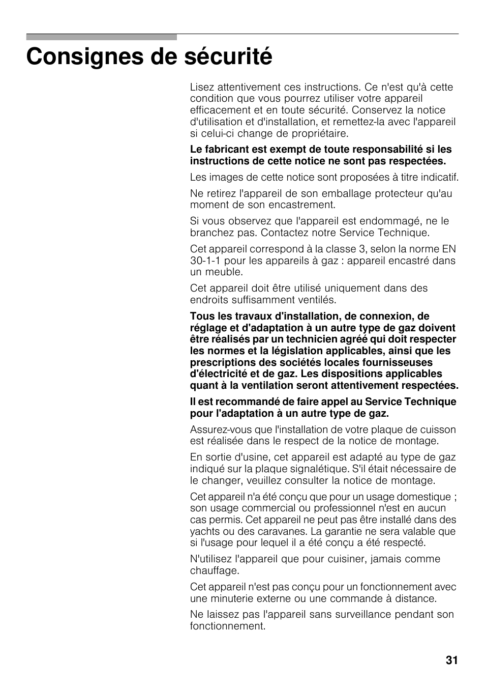 Consignes de sécurité | Siemens ER326AB70E User Manual | Page 30 / 105