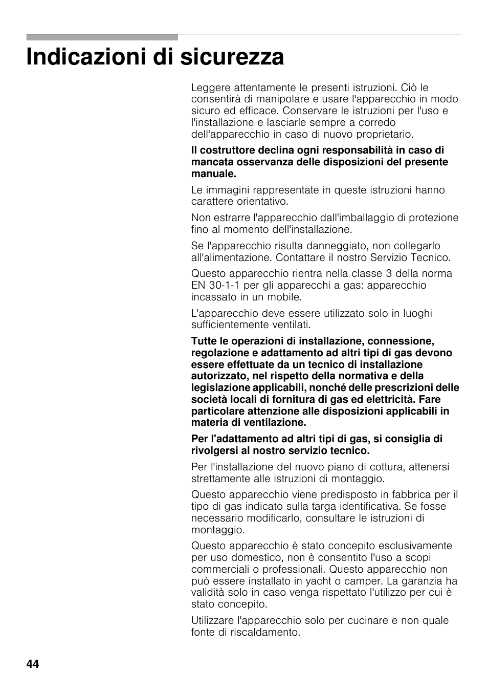 Indicazioni di sicurezza | Siemens ER326AB70E User Manual | Page 43 / 105