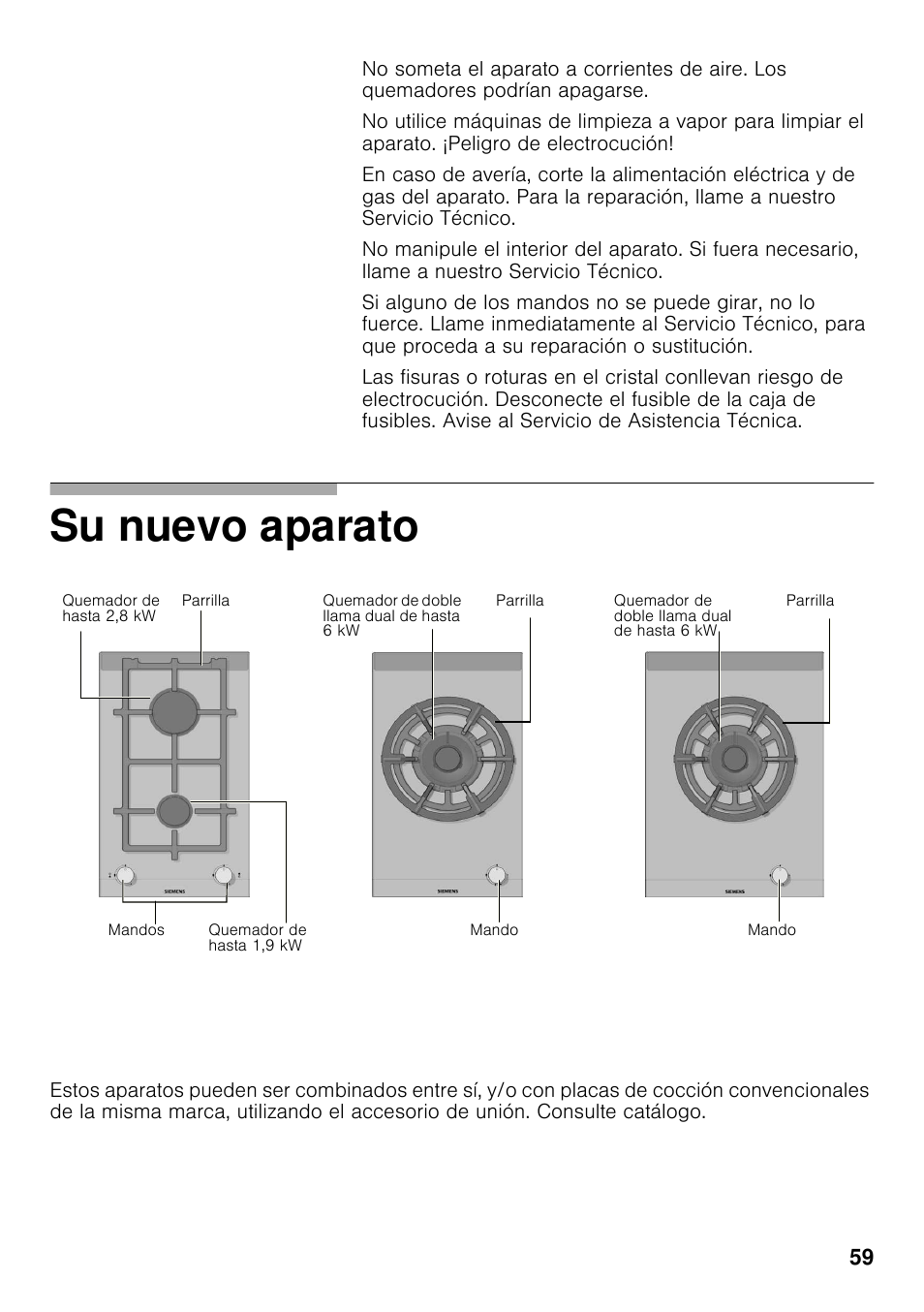 Su nuevo aparato | Siemens ER326AB70E User Manual | Page 58 / 105