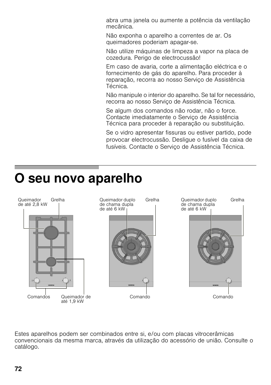 O seu novo aparelho | Siemens ER326AB70E User Manual | Page 71 / 105