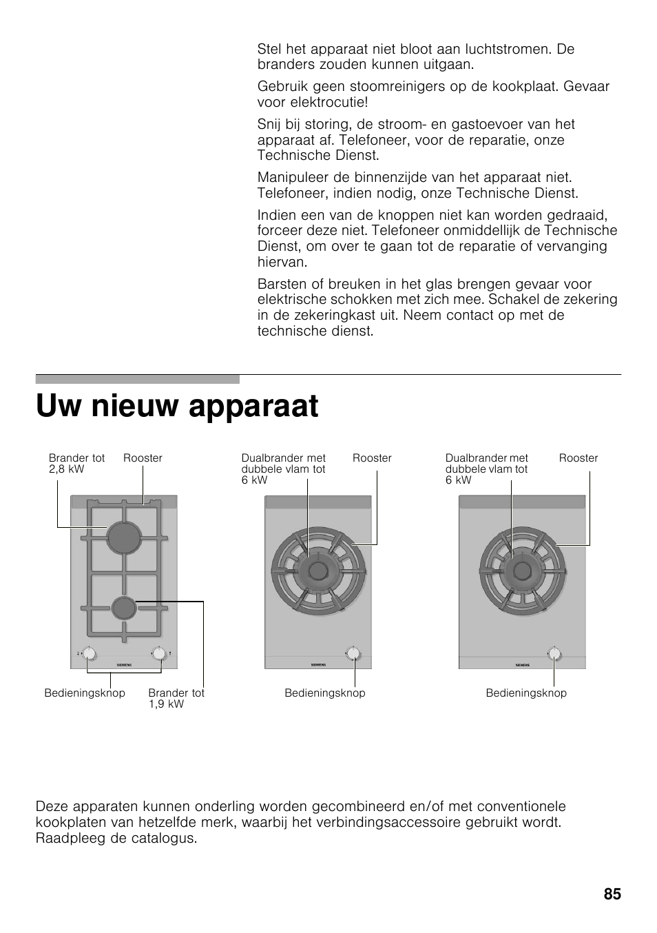 Uw nieuw apparaat | Siemens ER326AB70E User Manual | Page 84 / 105