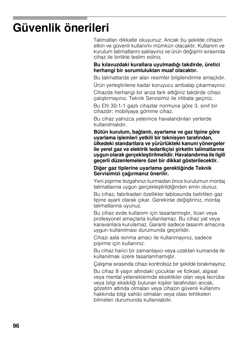 Güvenlik önerileri | Siemens ER326AB70E User Manual | Page 95 / 105