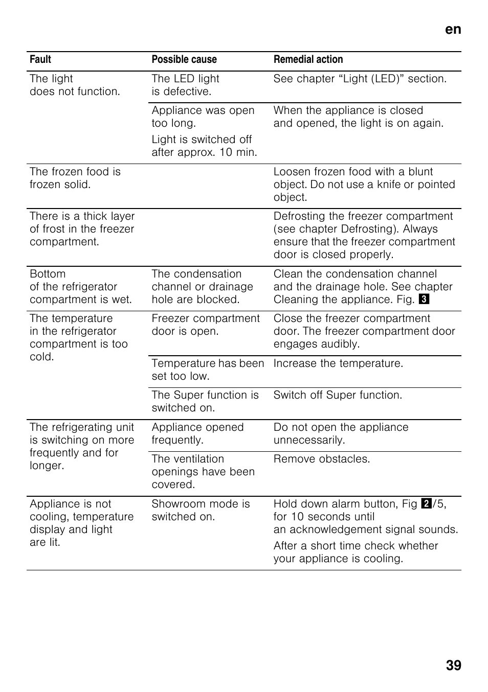 En 39 | Siemens KI32LAD30 User Manual | Page 39 / 106