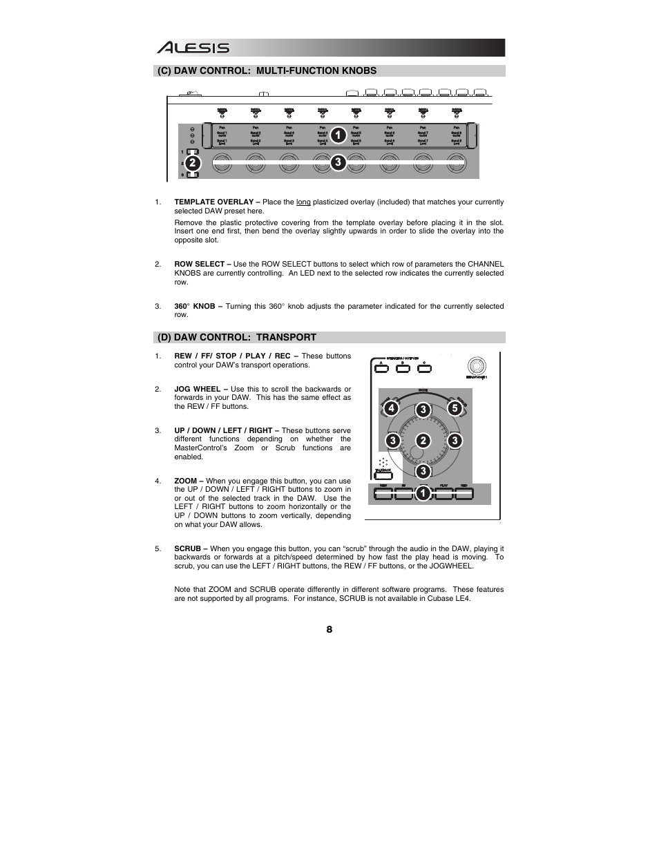 ALESIS Studio Interface MasterControl User Manual | Page 10 / 56