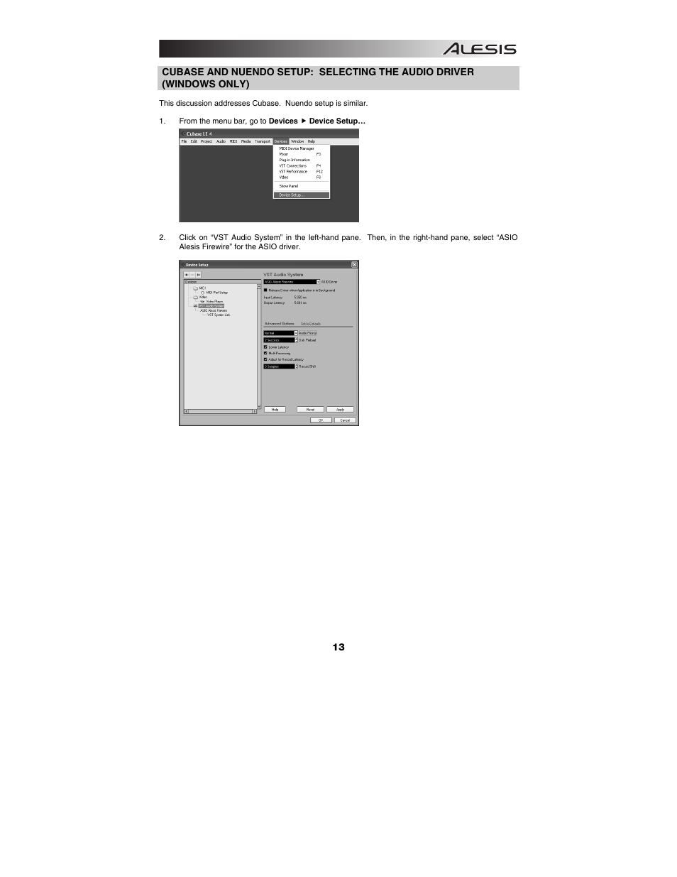 ALESIS Studio Interface MasterControl User Manual | Page 15 / 56