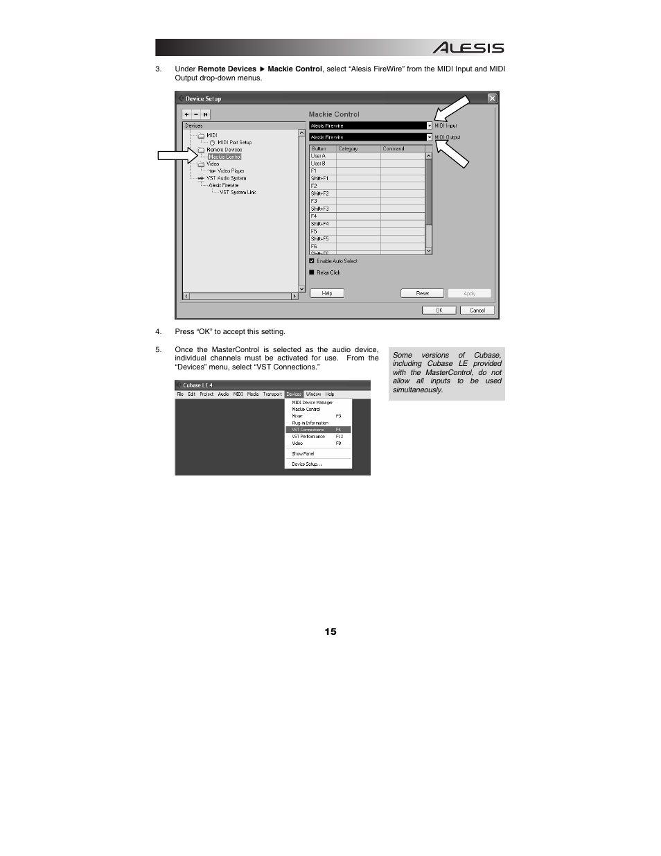 ALESIS Studio Interface MasterControl User Manual | Page 17 / 56