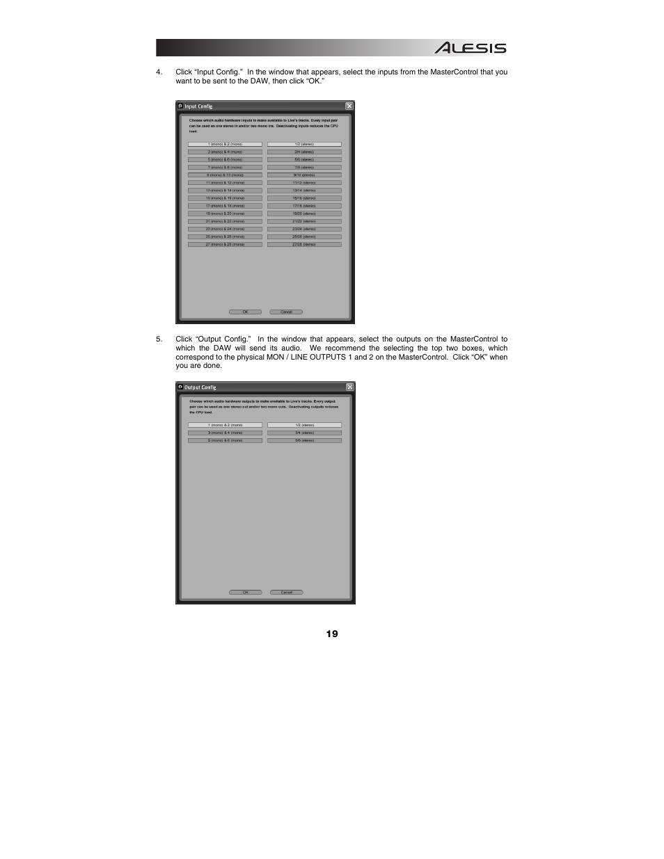 ALESIS Studio Interface MasterControl User Manual | Page 21 / 56