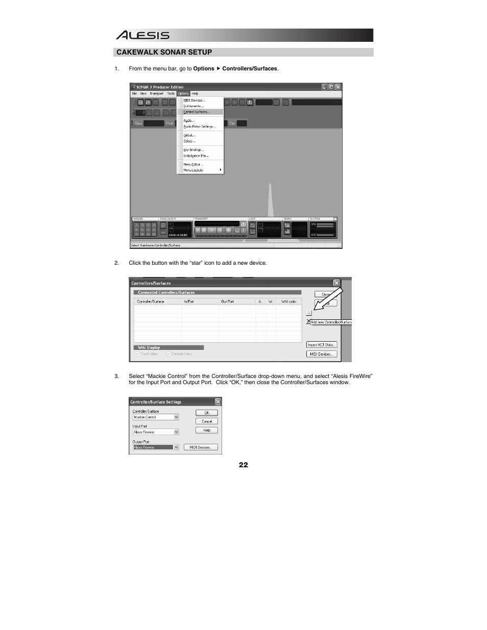 ALESIS Studio Interface MasterControl User Manual | Page 24 / 56