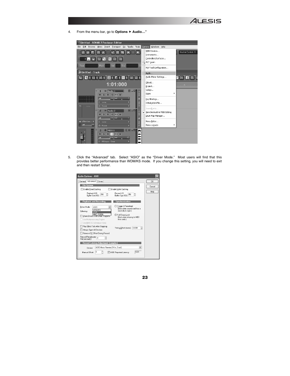 ALESIS Studio Interface MasterControl User Manual | Page 25 / 56