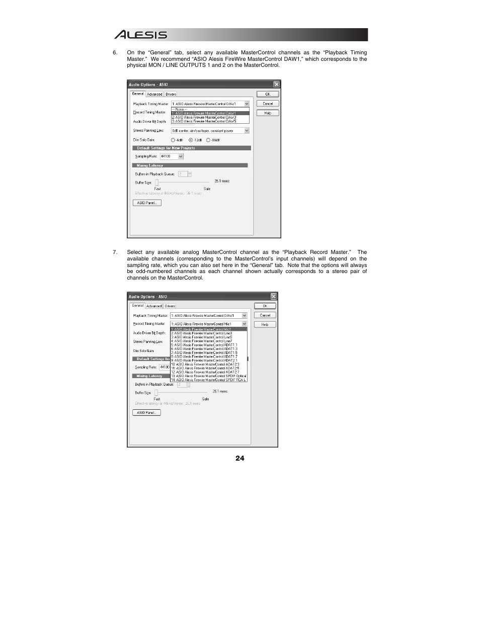 ALESIS Studio Interface MasterControl User Manual | Page 26 / 56