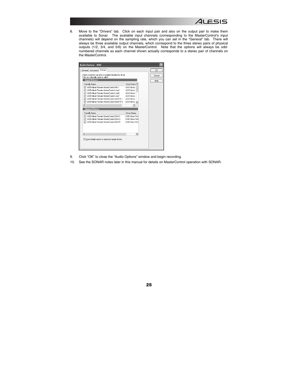 ALESIS Studio Interface MasterControl User Manual | Page 27 / 56