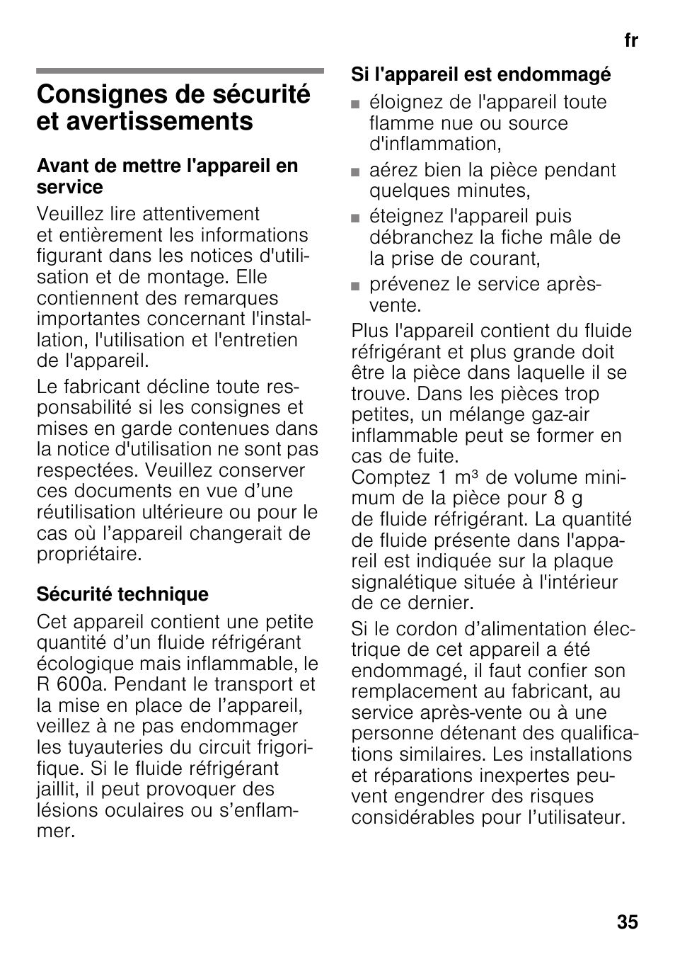 Siemens KS36VAW41 User Manual | Page 35 / 87