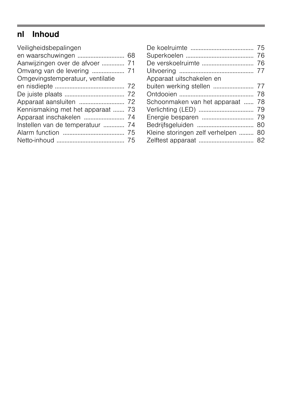 Nl inhoud | Siemens KI41FAD30 User Manual | Page 4 / 87