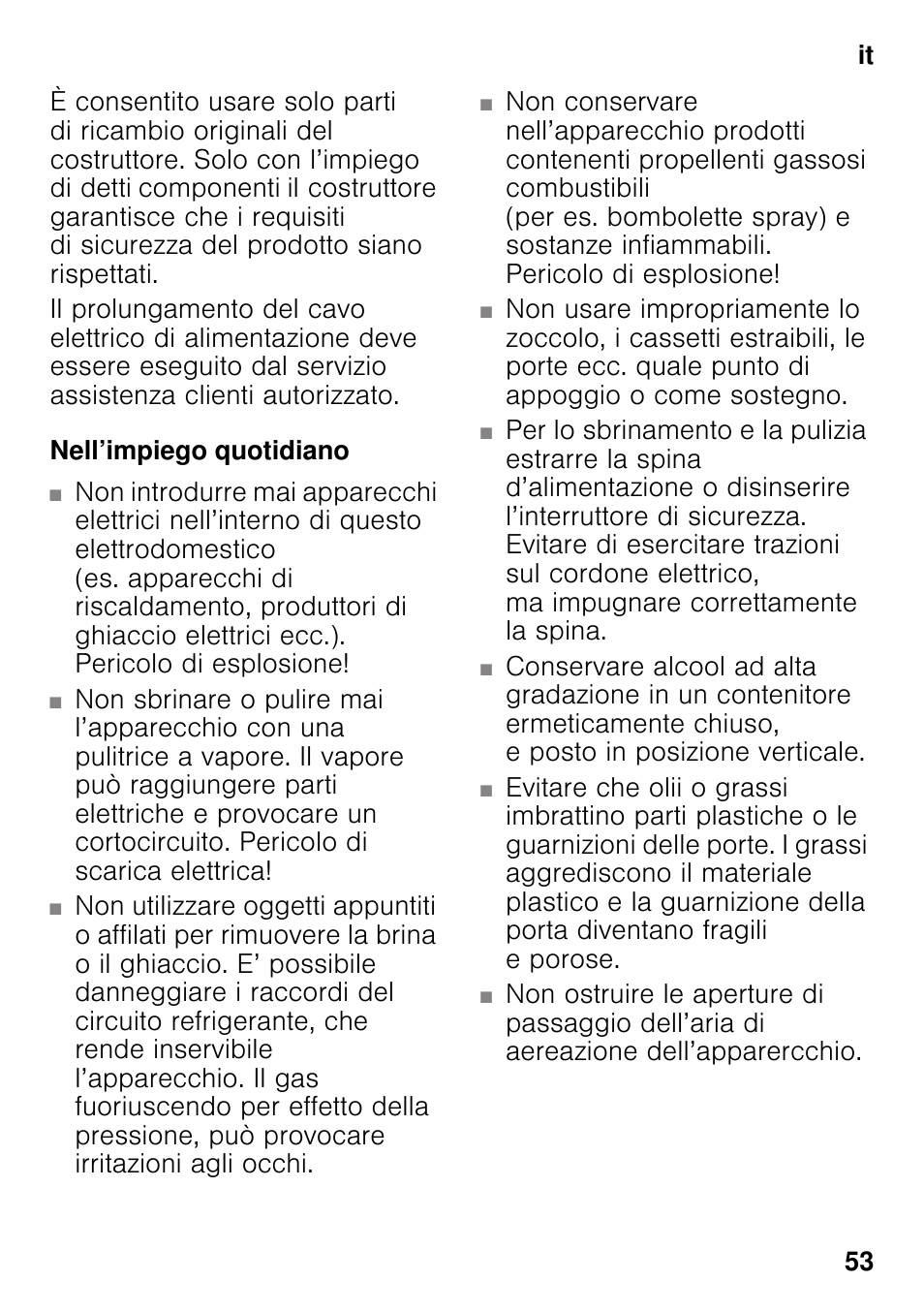 Nell’impiego quotidiano | Siemens KI41FAD30 User Manual | Page 53 / 87