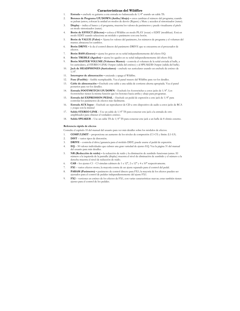 ALESIS WILDFIRE 15 User Manual | Page 6 / 16