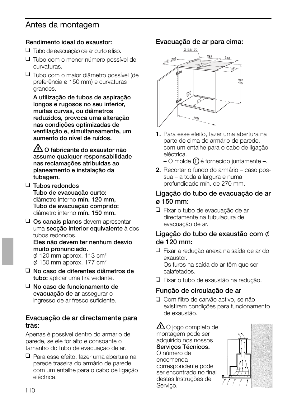 Antes da montagem | Siemens LI48632 User Manual | Page 110 / 116