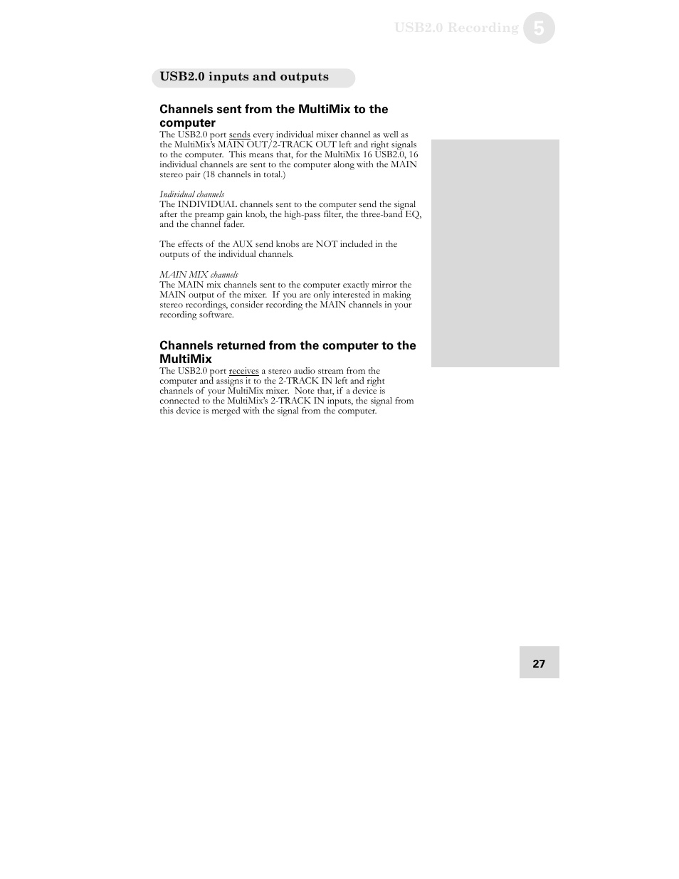 ALESIS MULTIMIX 16 User Manual | Page 29 / 60