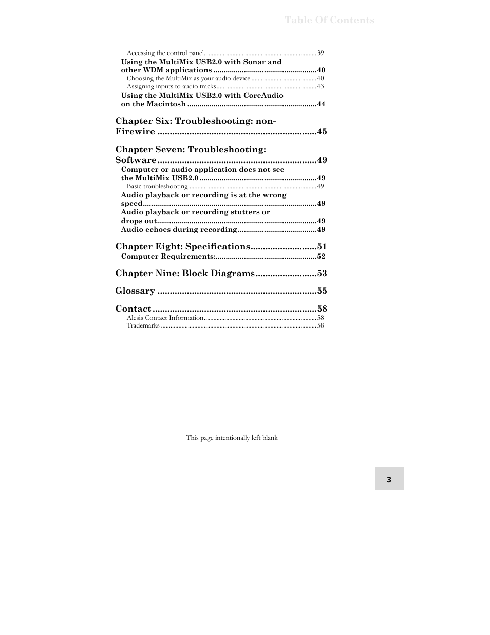 ALESIS MULTIMIX 16 User Manual | Page 5 / 60