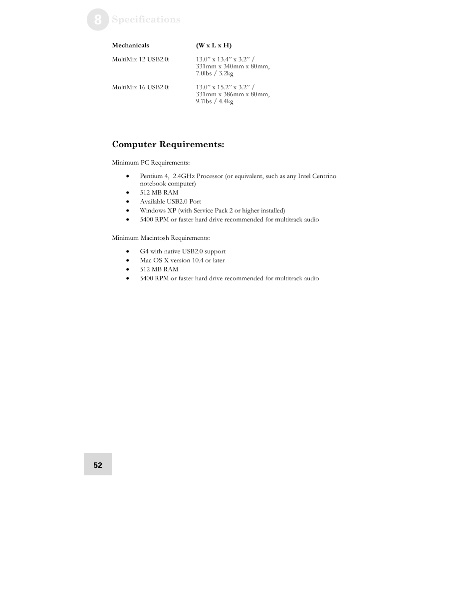 ALESIS MULTIMIX 16 User Manual | Page 54 / 60