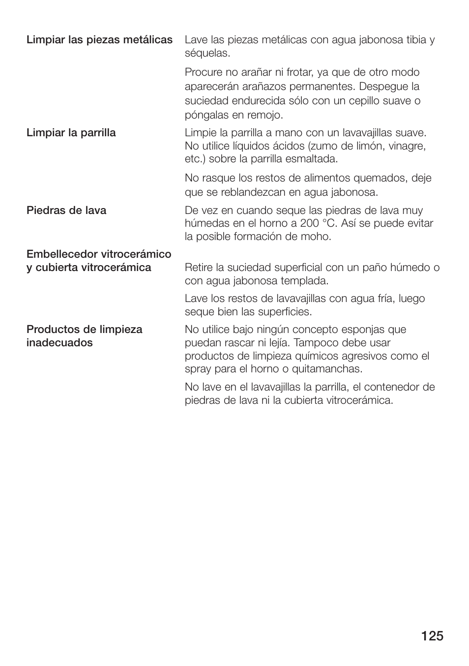 Siemens ET475MU11E User Manual | Page 125 / 128