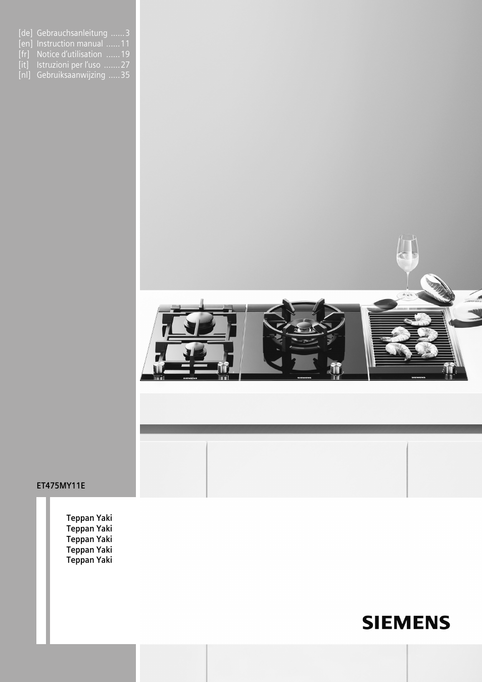 Siemens ET475MY11E User Manual | 44 pages