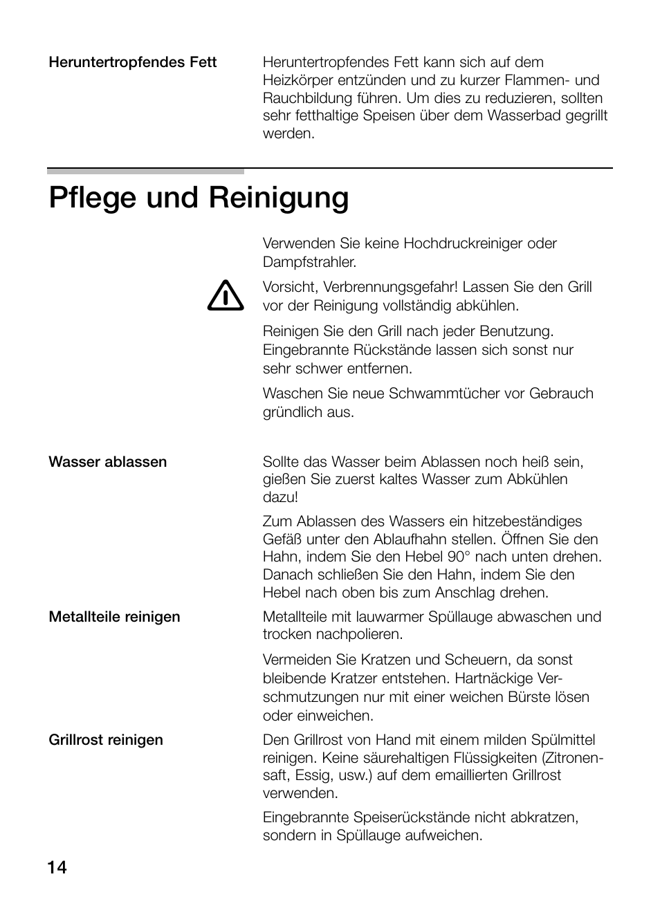 Pflege und reinigung | Siemens ET375GU11E User Manual | Page 14 / 120