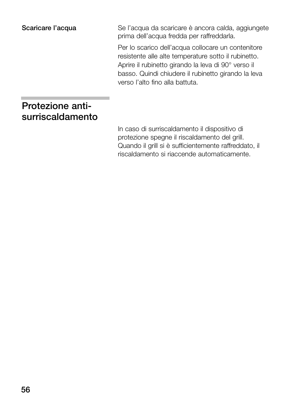 Protezione anti- surriscaldamento | Siemens ET375GU11E User Manual | Page 56 / 120