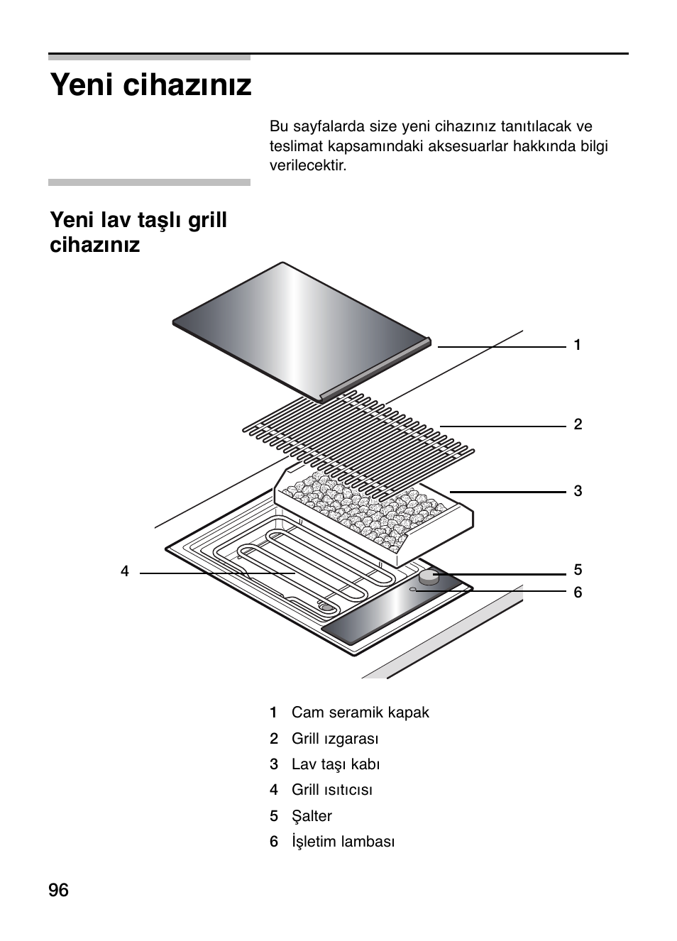 Yeni cihazınız, Yeni lav taşlı grill cihazınız | Siemens ET375GU11E User Manual | Page 96 / 120