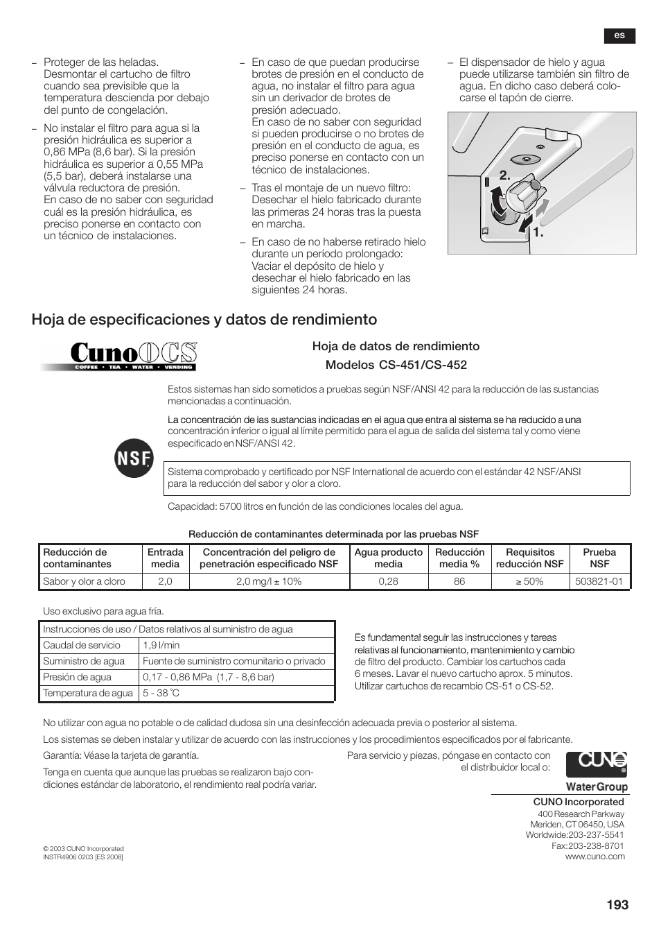 Hoja de especificaciones y datos de rendimiento | Siemens KA58NA45 User Manual | Page 193 / 264