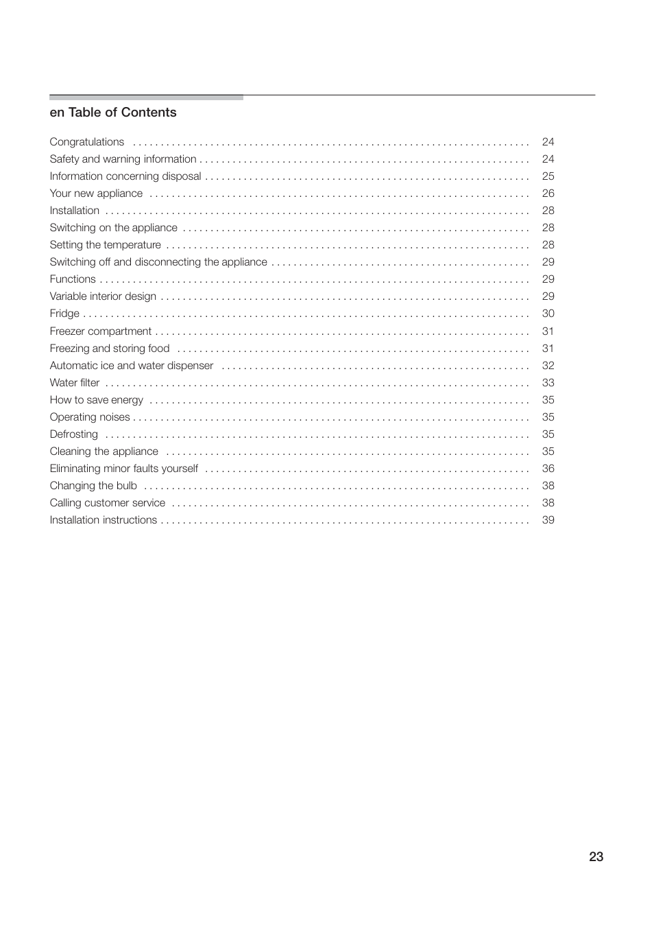 Siemens KA58NA45 User Manual | Page 23 / 264