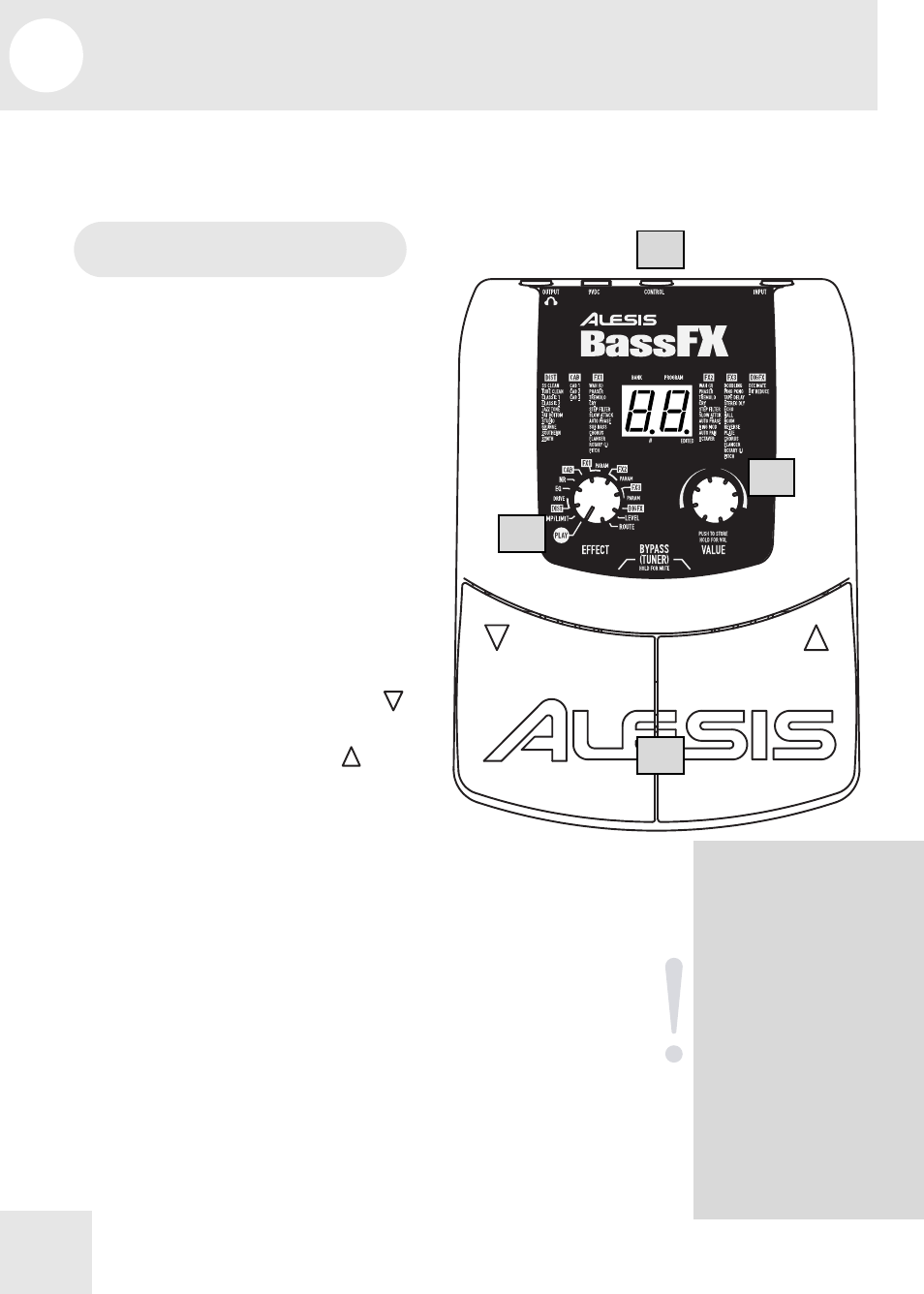 5 selecting programs | ALESIS BassFX User Manual | Page 18 / 40