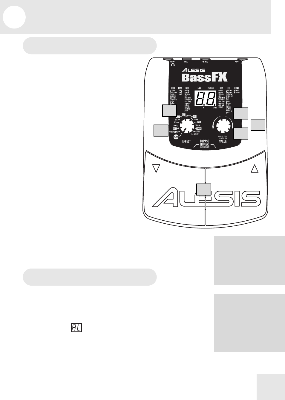 6 editing programs | ALESIS BassFX User Manual | Page 19 / 40