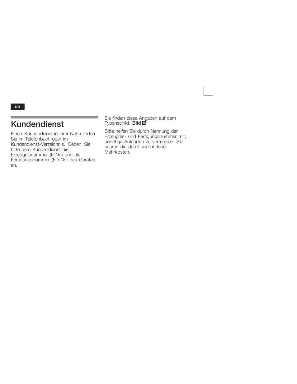 Kundendienst | Siemens KI28VA20FF User Manual | Page 16 / 75