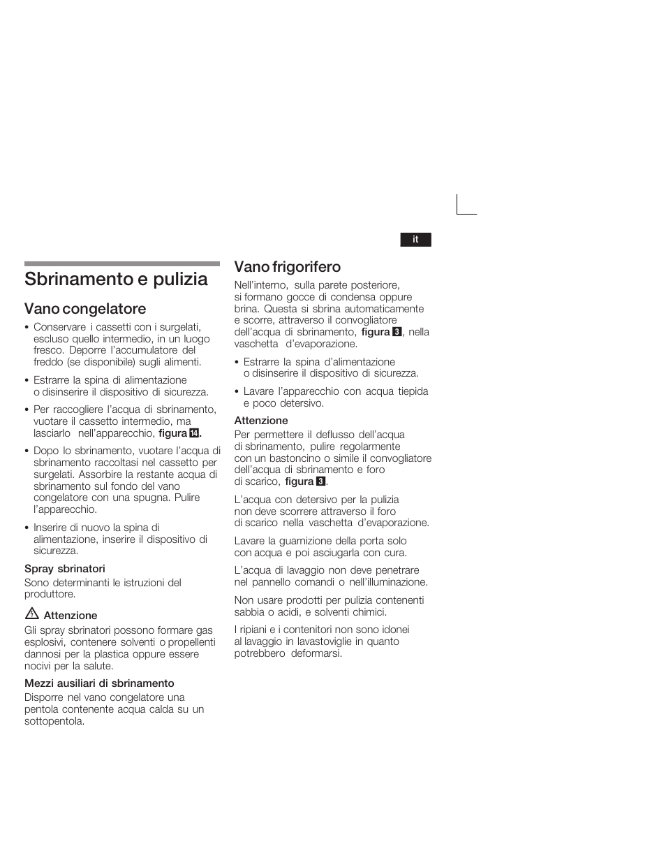 Sbrinamento e pulizia, Vano congelatore, Vano frigorifero | Siemens KI28VA20FF User Manual | Page 53 / 75