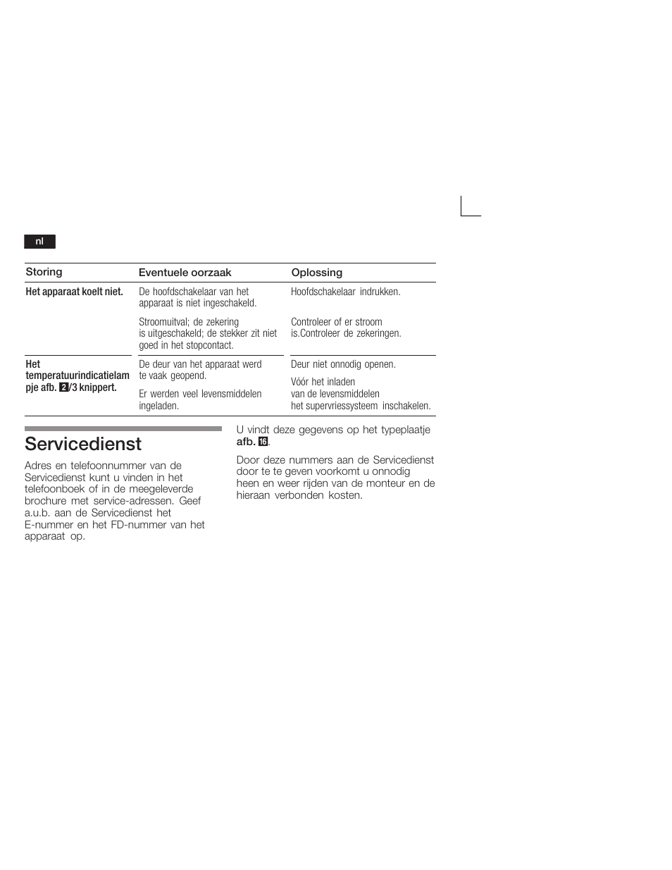 Servicedienst | Siemens KI28VA20FF User Manual | Page 70 / 75