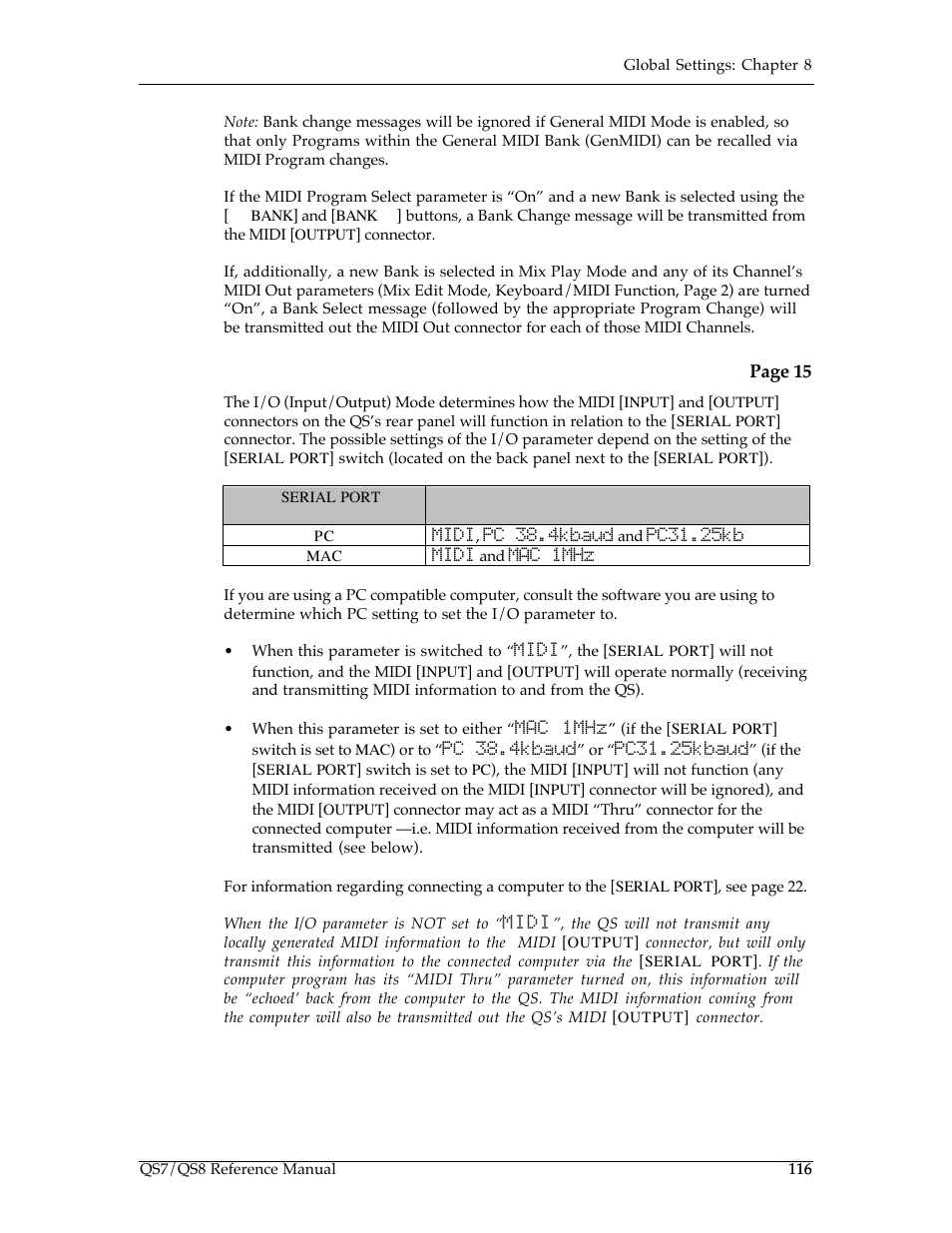 Nput, Utput | ALESIS QS7 User Manual | Page 118 / 141