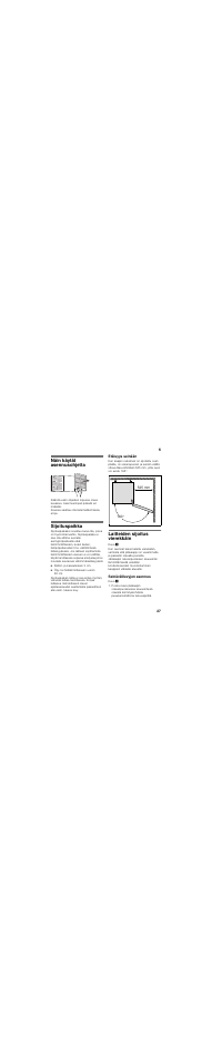 Näin käytät asennusohjetta, Sijoituspaikka, Etäisyys seinään | Laitteiden sijoitus vierekkäin, Seinävälilevyjen asennus | Siemens KS36FPI30 User Manual | Page 27 / 45