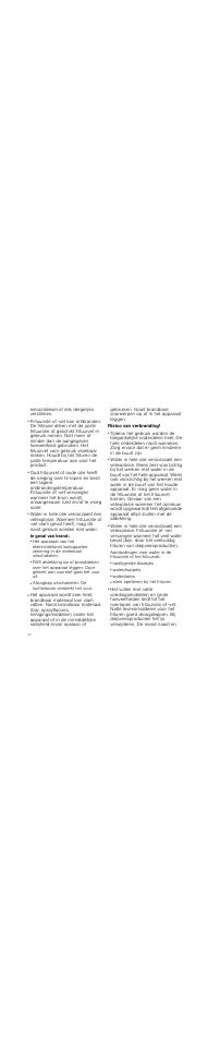 Risico van brand, In geval van brand, Risico van verbranding | Opstijgende blaasjes, Waterdruppels, Waterdamp, Sterk spetteren bij het frituren | Siemens ET375GA11E User Manual | Page 32 / 40