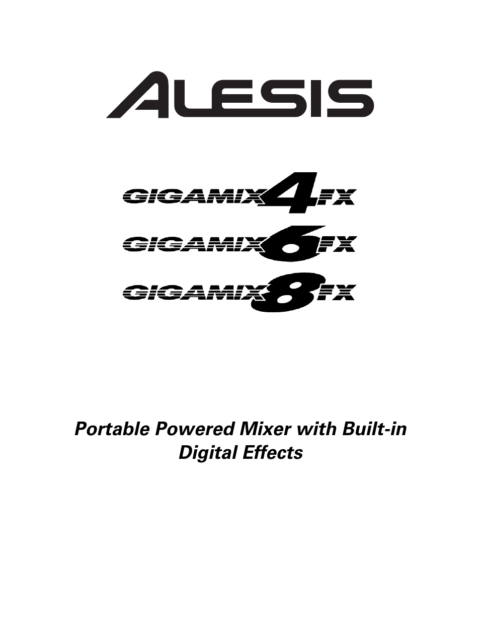 ALESIS 6FX User Manual | 58 pages