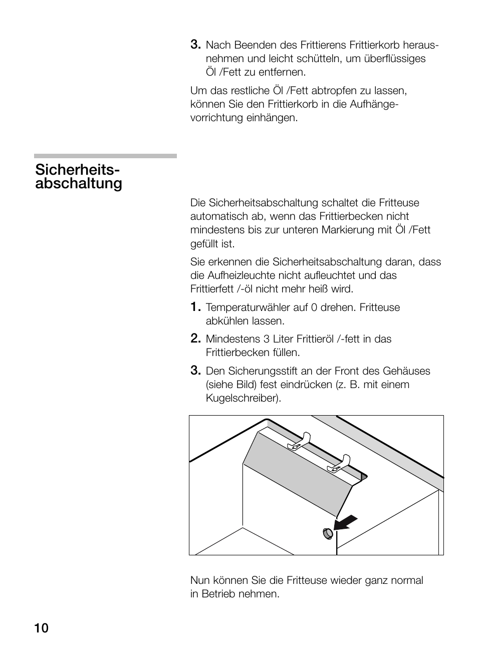 Sicherheits- abschaltung | Siemens ET375GA11E User Manual | Page 10 / 112