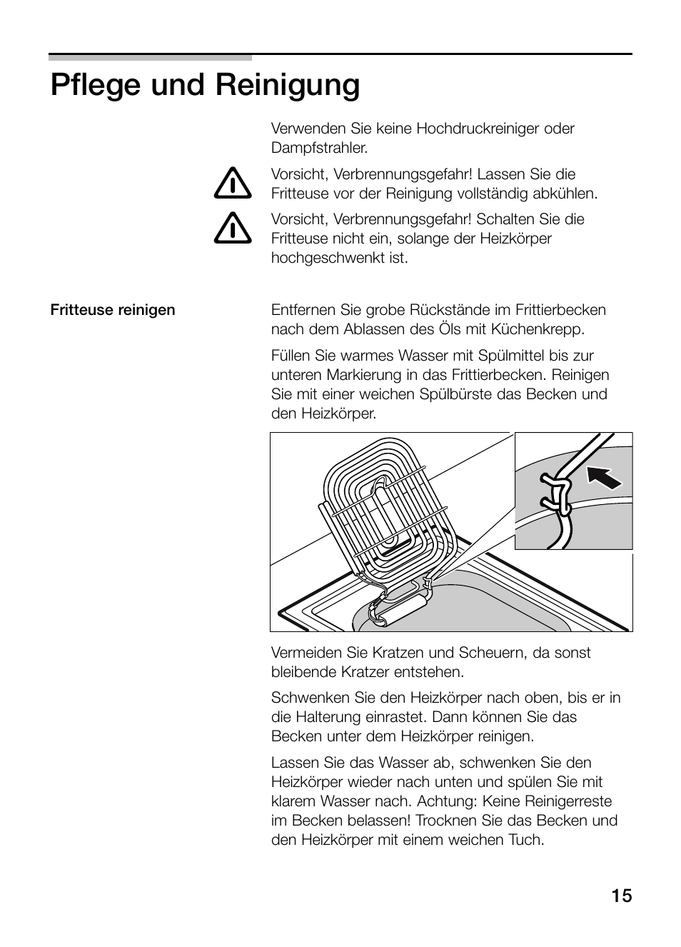 Pflege und reinigung | Siemens ET375GA11E User Manual | Page 15 / 112